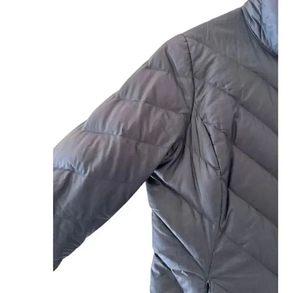 Patagonia Womens Lightweight  Duck Down Puffer Parka Jacket Long Black SZ S - Picture 5 of 12